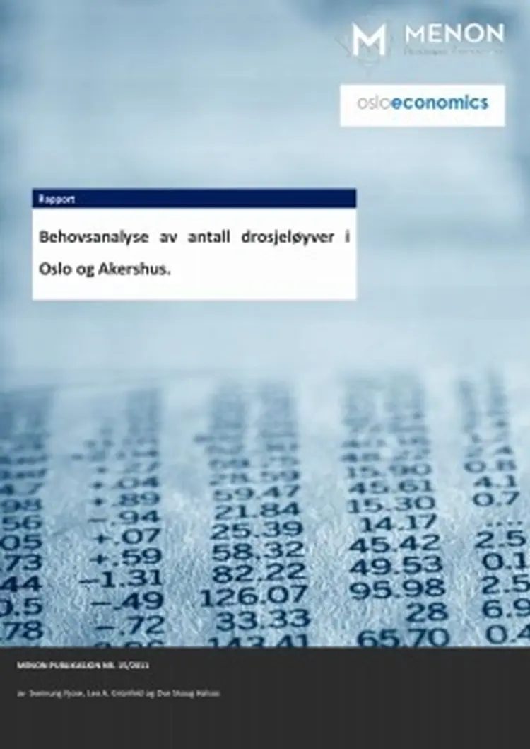 Behovsanalyse drosjer i oslo og akershus endelig korrigert