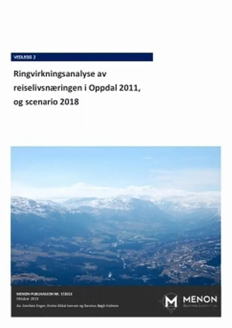 Rapport ringvirkningsanalyse oppdal 243x343
