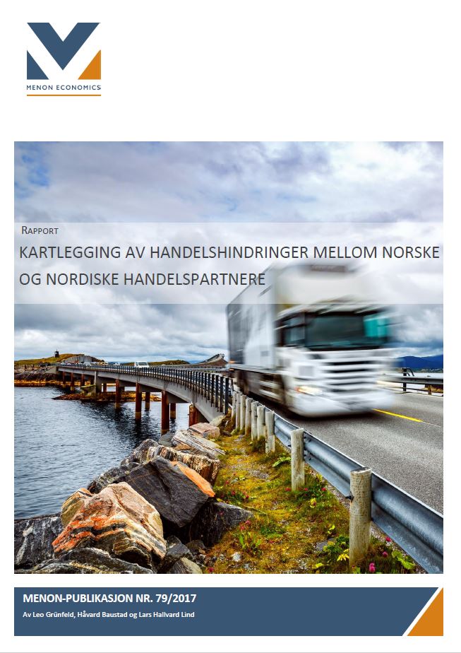 Kartlegging av handelshindringer mellom norske og nordiske handelspartnere