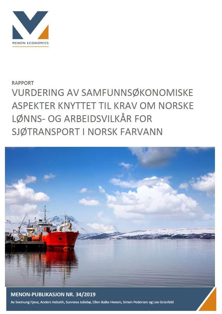 Norske lønns- og arbeidsvilkår for sjøtransport i norske farvann
