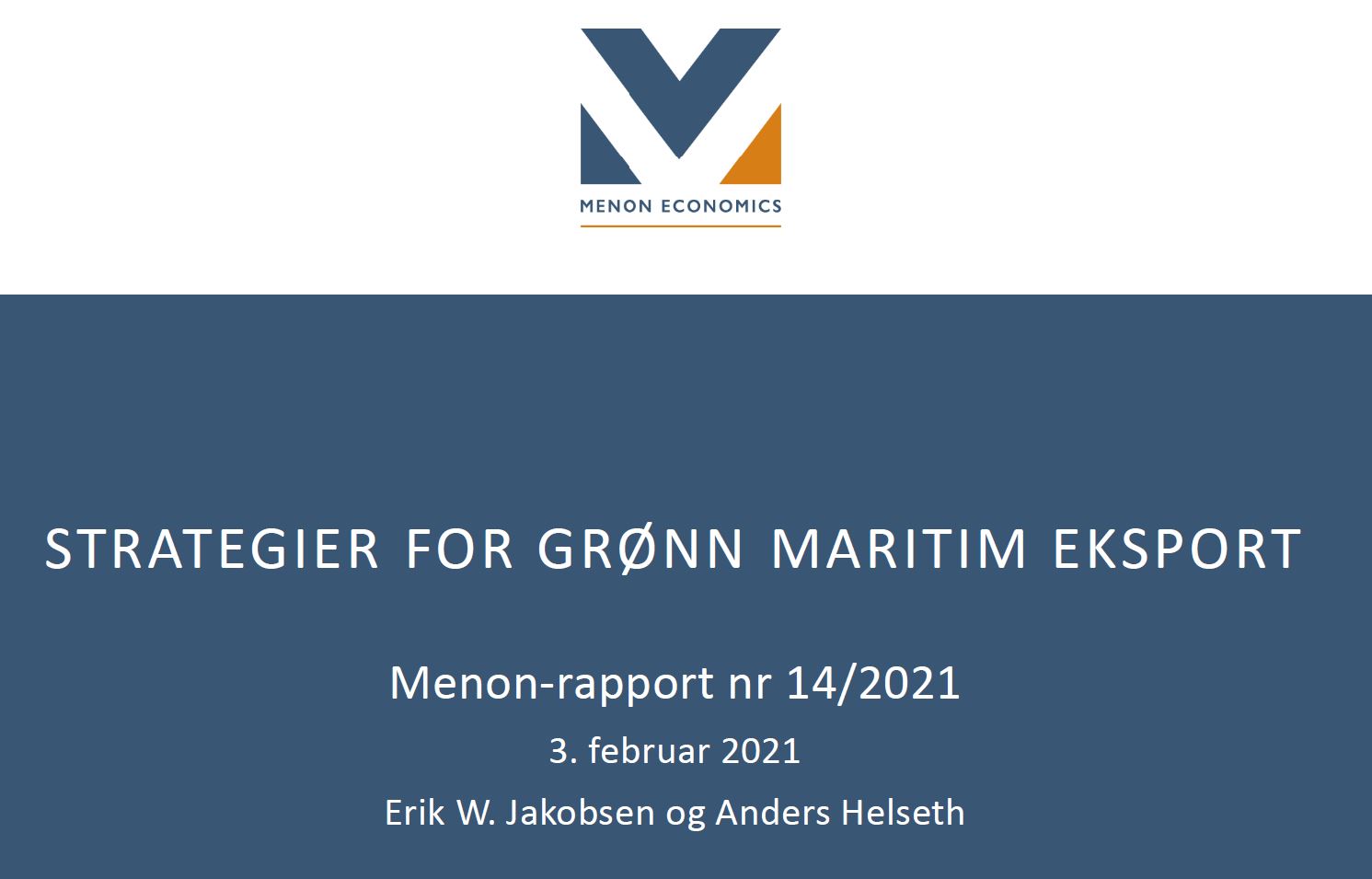 Strategier for grønn maritim eksport