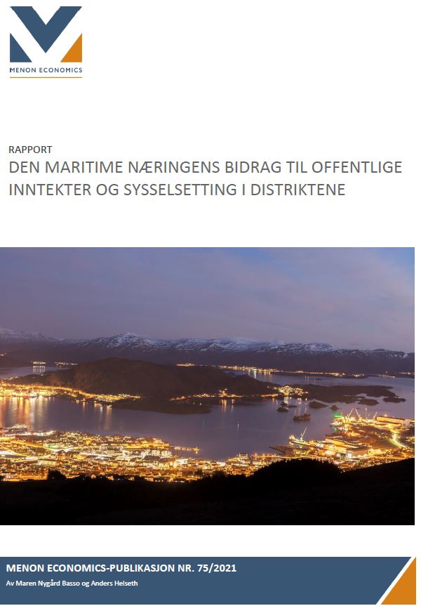 Den maritime næringens bidrag til offentlige inntekter og sysselsetning i distriktene
