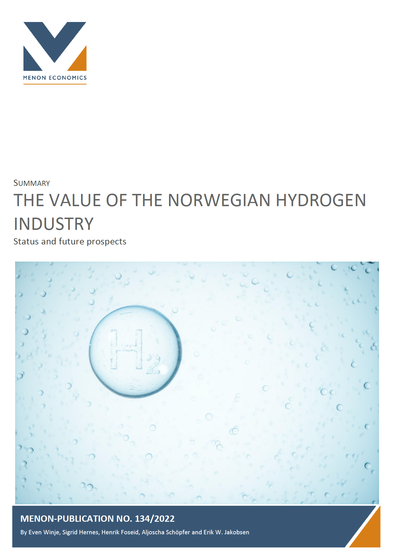 The Value of the Norwegian Hydrogen Industry