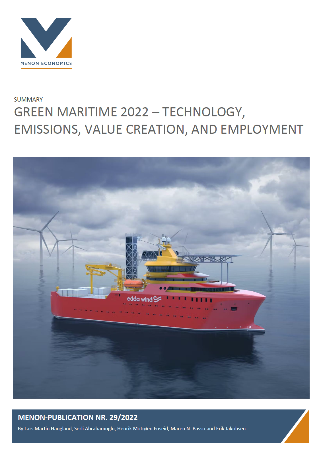 Green Maritime 2022 – Technology, emissions, value creation and employment