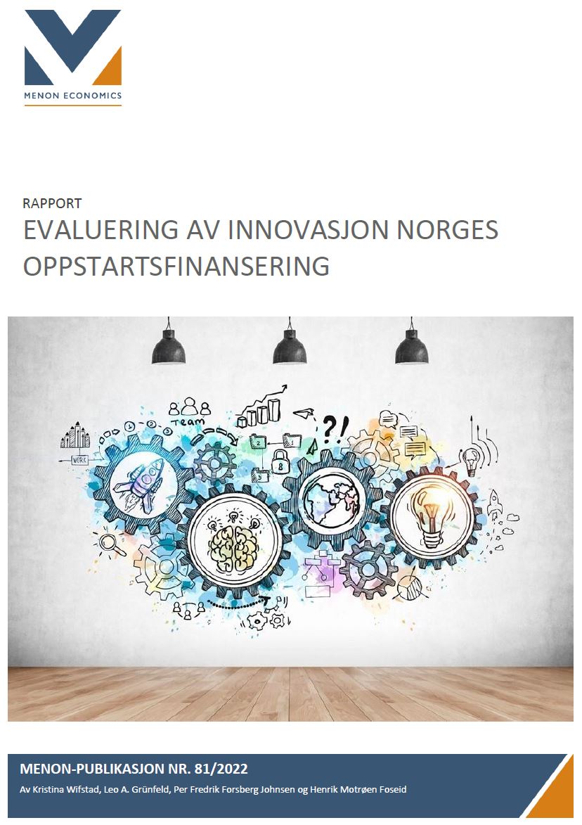 Evaluering av Innovasjon Norges oppstartsfinansiering