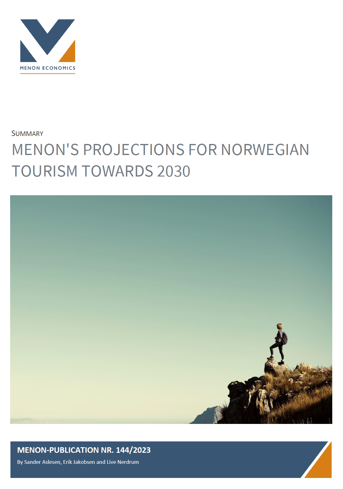 Menon’s projections for Norwegian tourism towards 2030