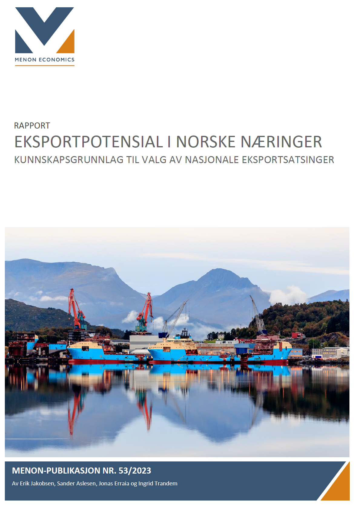 Eksportpotensial i norske næringer
