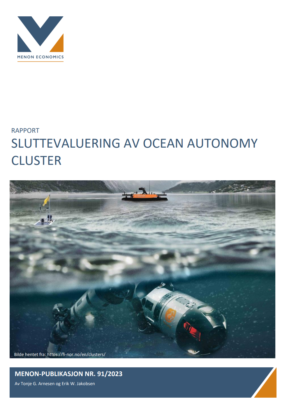 Sluttevaluering av Ocean Autonomy Cluster