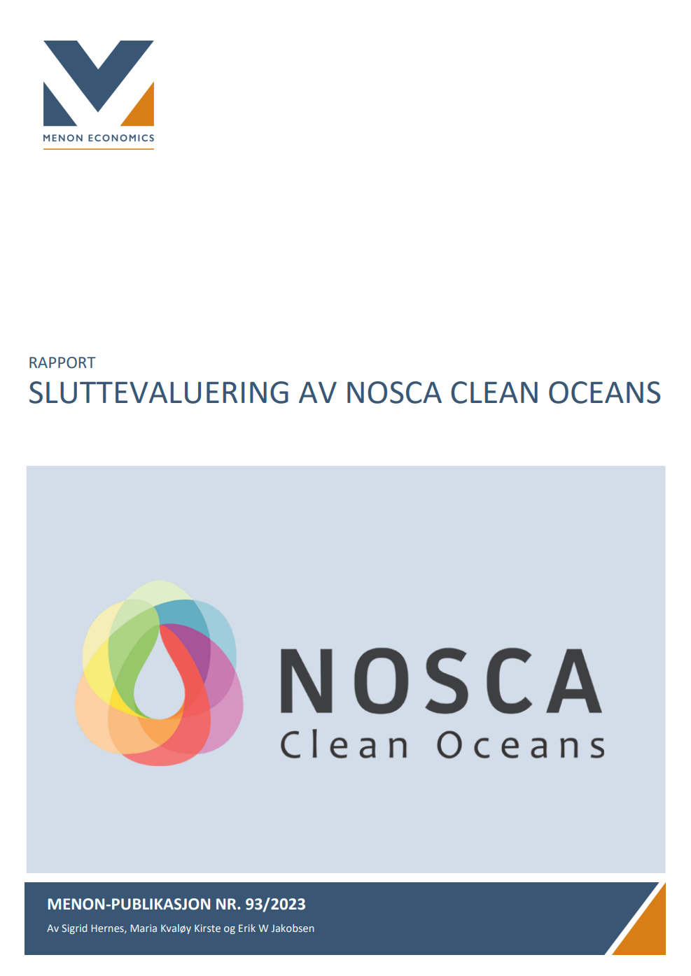 Sluttevaluering av NOSCA Clean Oceans