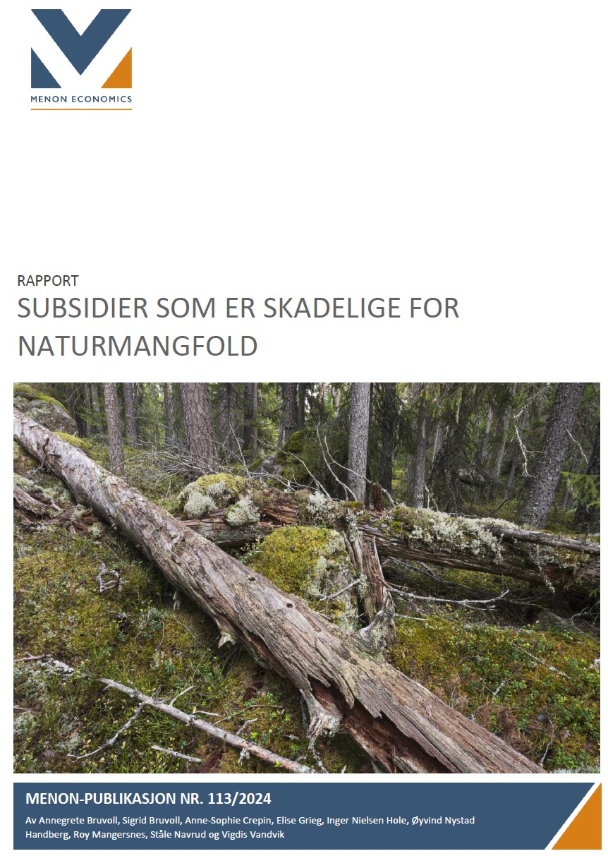 Subsidier som er skadelige for naturmangfold