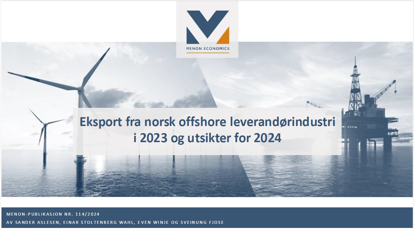 Eksport fra norsk offshore leverandørindustri i 2023 og utsikter for 2024