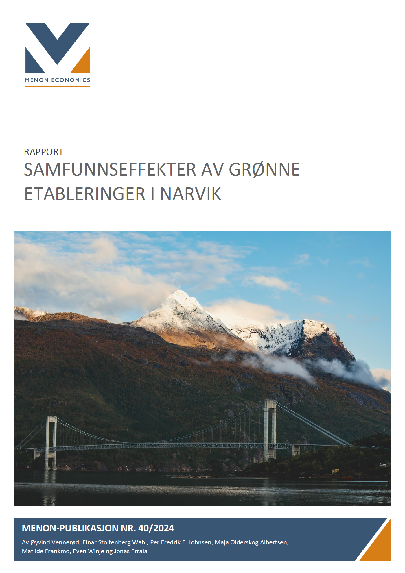Samfunnseffekter av grønne etableringer i Narvik