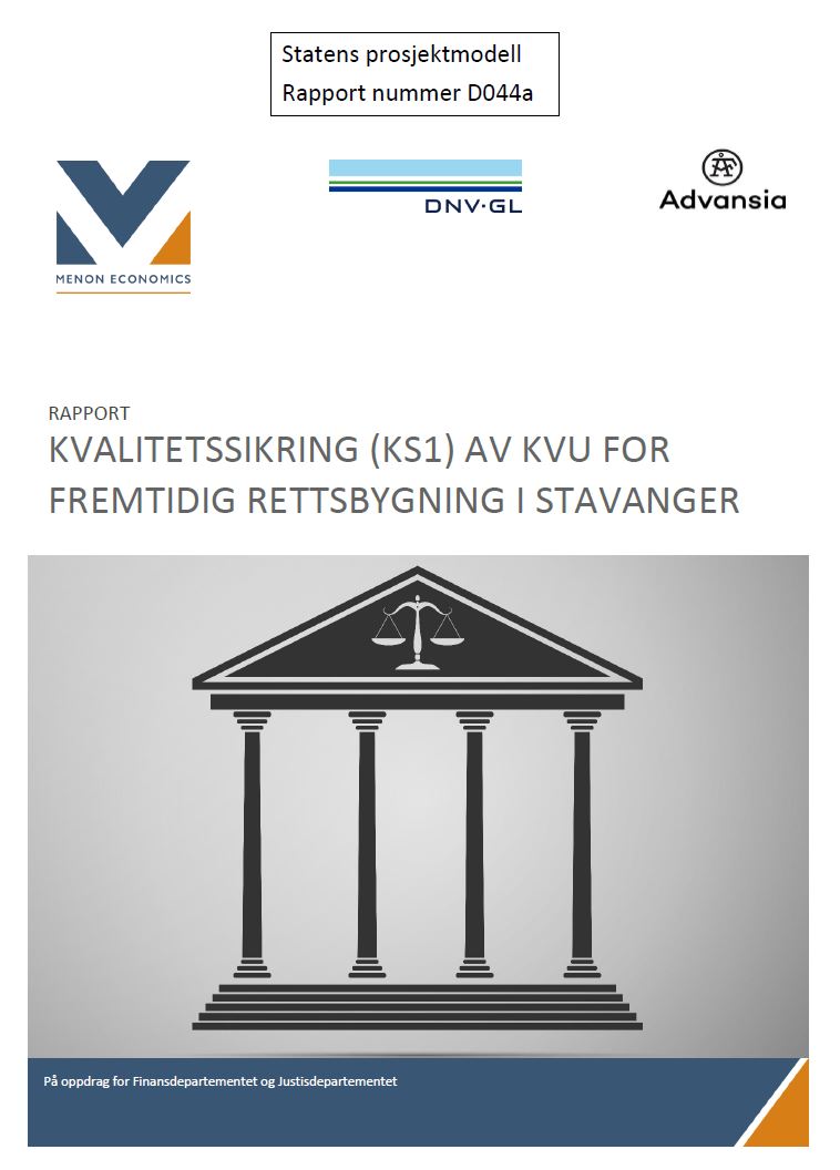 Kvalitetssikring (KS1) av KVU rettsbygning i Stavanger