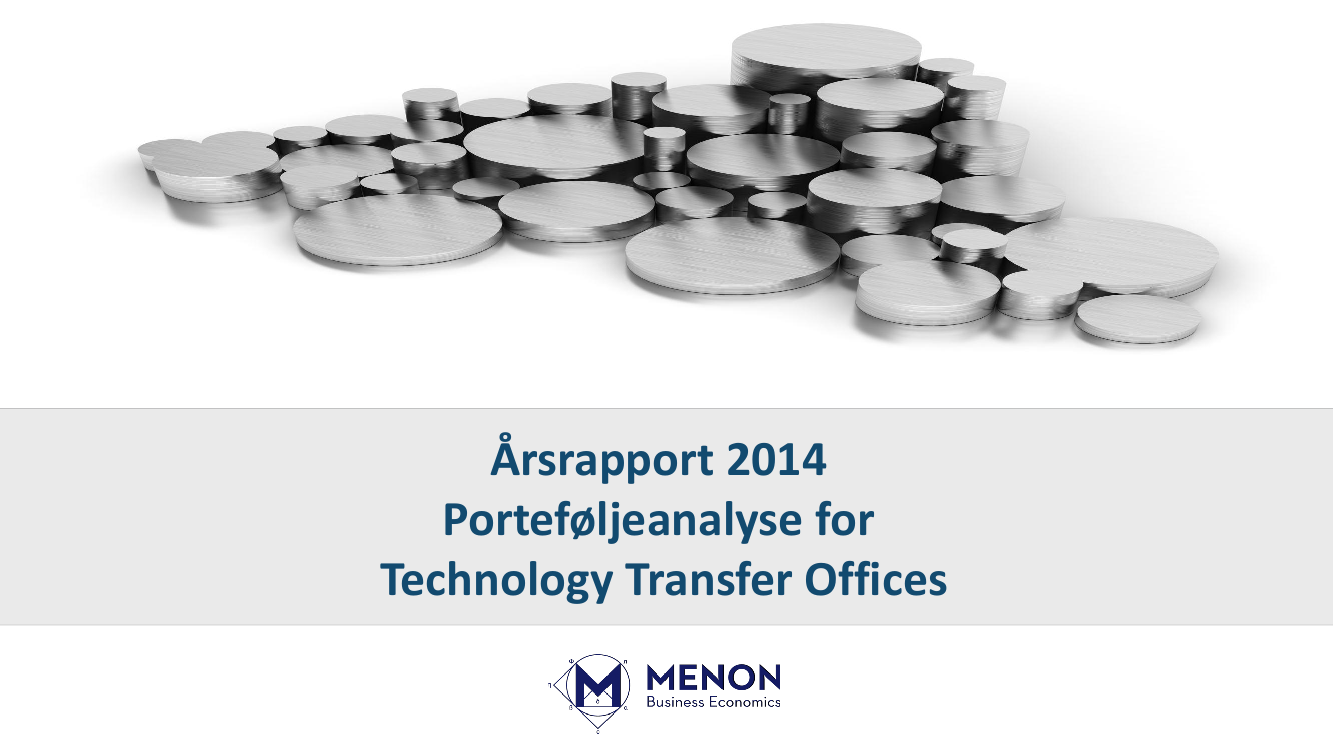 Årsrapport 2014 – Porteføljeanalyse for Technology Transfer Office