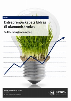 Entreprenørskapets bidrag til økonomisk vekst – en litteraturgjennomgang