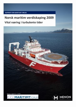 Norsk maritim verdiskaping 2009: Vital næring i turbulente tider