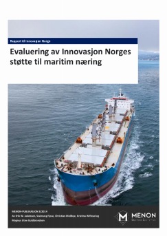 Evaluering av Innovasjon Norges støtte til maritim næring
